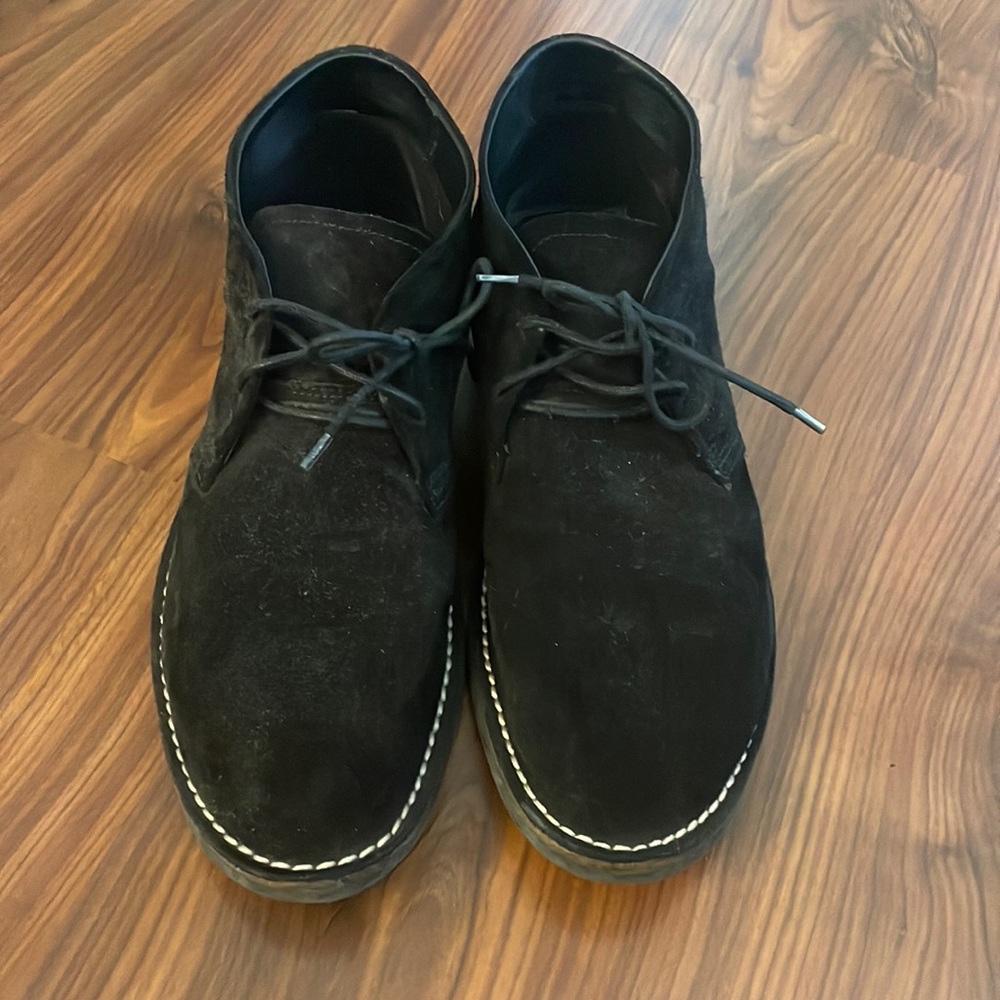 Zara Man Black Suede Shoes